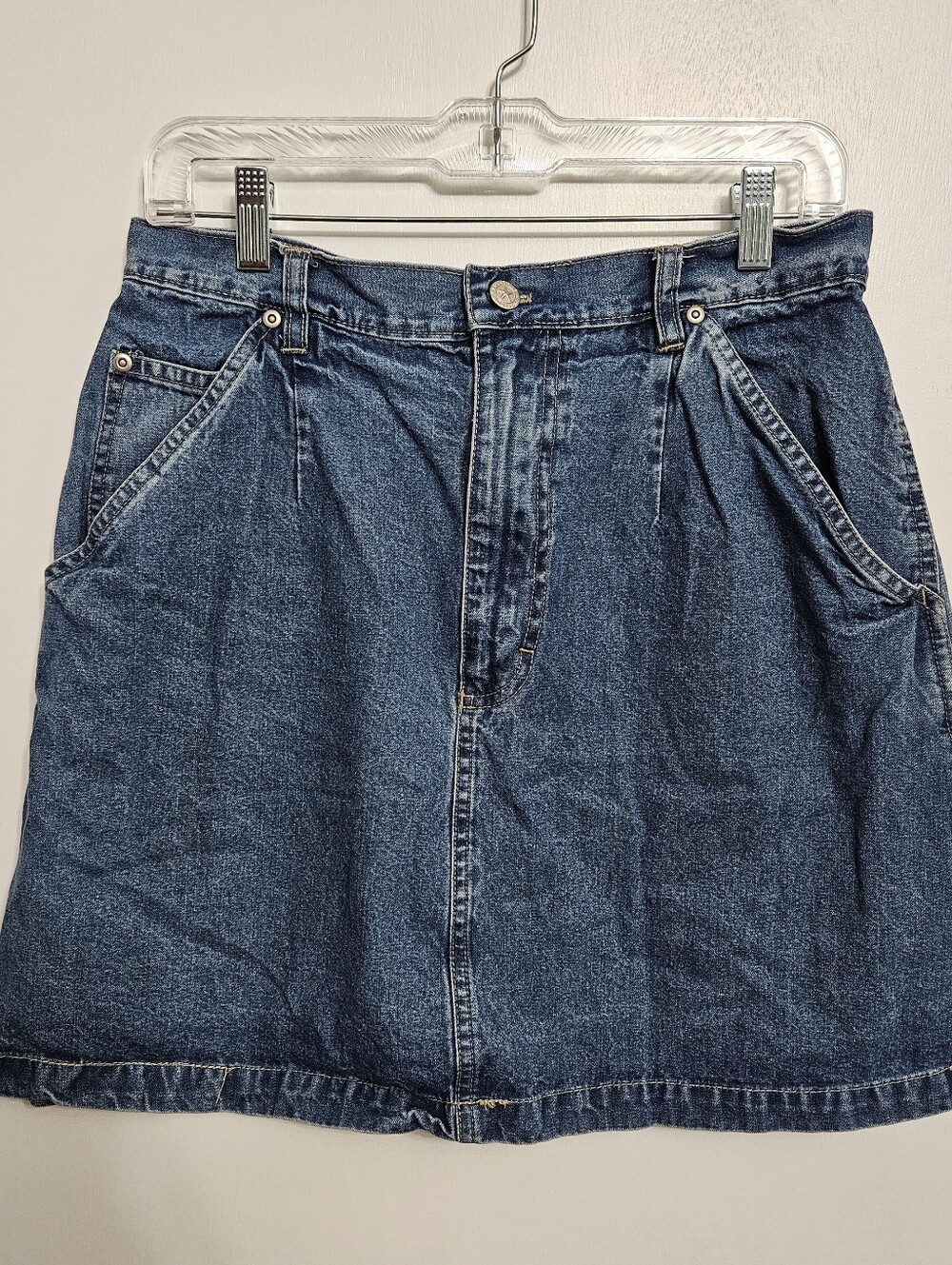 True Blue Women’s Carpenter Denim Mini Skirt 11/12 Y2K 90s Vintage